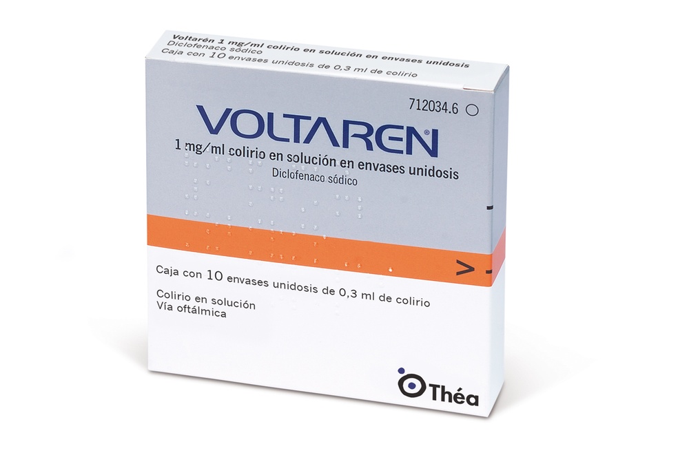VOLTAREN 1 mg/ml COLÍRIO EM SOLUÇÃO EM EMBALAGENS UNIDOSE