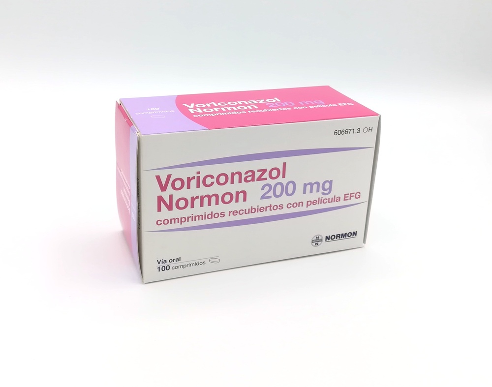 VORICONAZOL NORMON 200 mg COMPRIMIDOS REVESTIDOS POR PELÍCULA