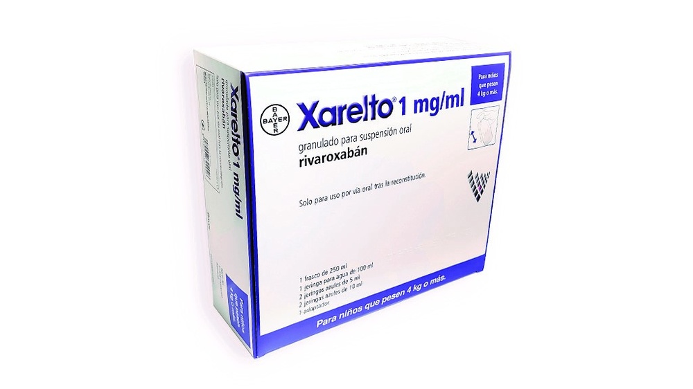 XARELTO 1 mg/ml GRÂNULOS PARA SUSPENSÃO ORAL