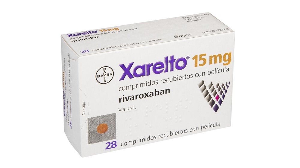 XARELTO 15 mg COMPRIMIDOS REVESTIDOS POR PELÍCULA (28 comprimidos)