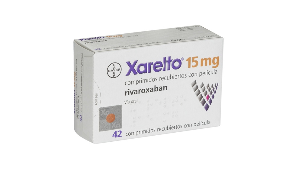 XARELTO 15 mg COMPRIMIDOS REVESTIDOS POR PELÍCULA (42 comprimidos)