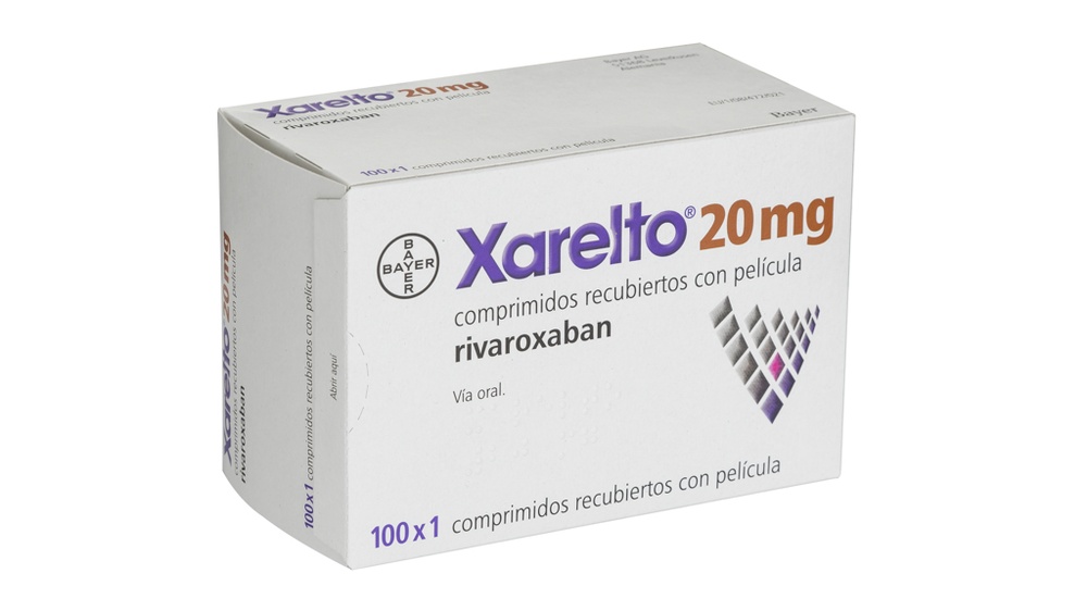 XARELTO 20 mg COMPRIMIDOS REVESTIDOS POR PELÍCULA (100 comprimidos)