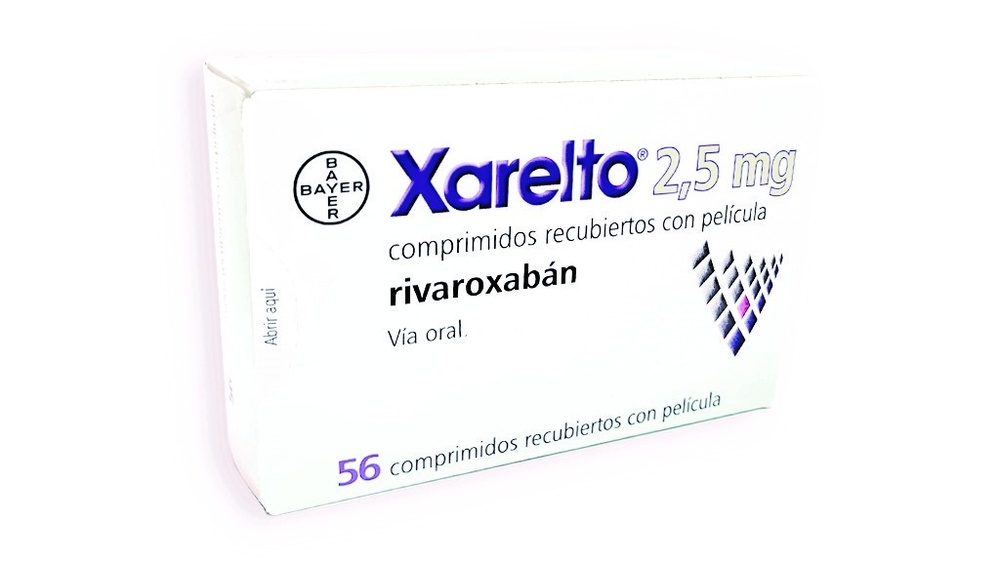 XARELTO 2,5 mg COMPRIMIDOS REVESTIDOS POR PELÍCULA