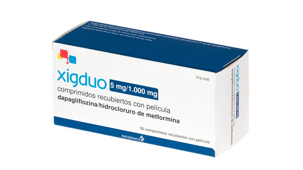 XIGDUO 5 mg/1000 mg COMPRIMIDOS REVESTIDOS POR PELÍCULA