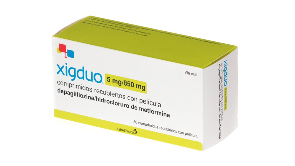 XIGDUO 5 mg/850 mg COMPRIMIDOS REVESTIDOS POR PELÍCULA