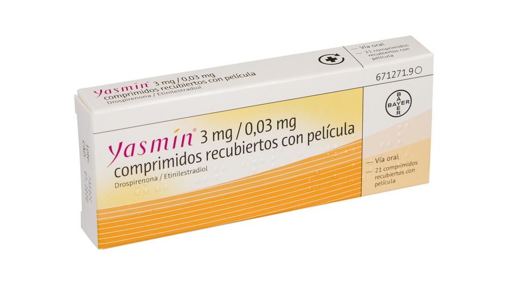 YASMIN 3 mg / 0,03 mg COMPRIMIDOS REVESTIDOS POR PELÍCULA