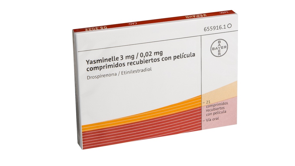 YASMINELLE 3 mg / 0,02 mg COMPRIMIDOS REVESTIDOS POR PELÍCULA
