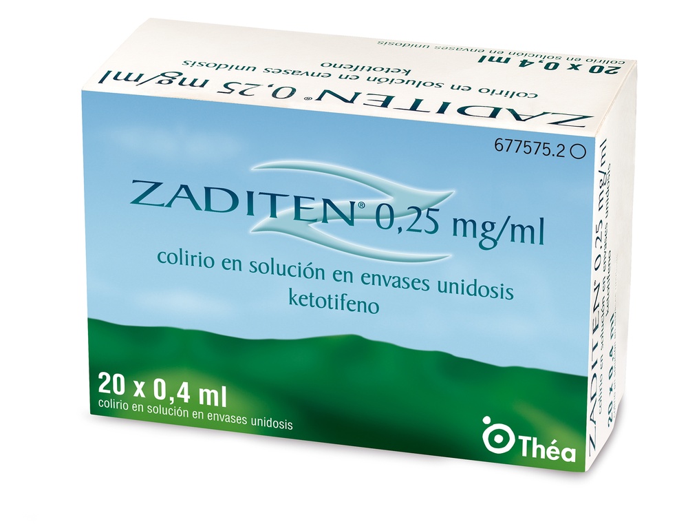 ZADITEN 0,25 mg/ml COLÍRIO EM SOLUÇÃO EM EMBALAGEM UNIDOSE