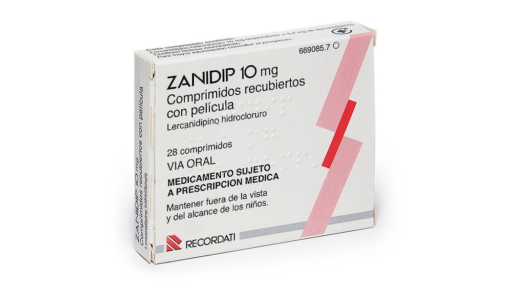 ZANIDIP 10 mg COMPRIMIDOS REVESTIDOS POR PELÍCULA