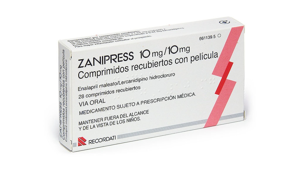 ZANIPRESS 10 mg/10 mg COMPRIMIDOS REVESTIDOS POR PELÍCULA