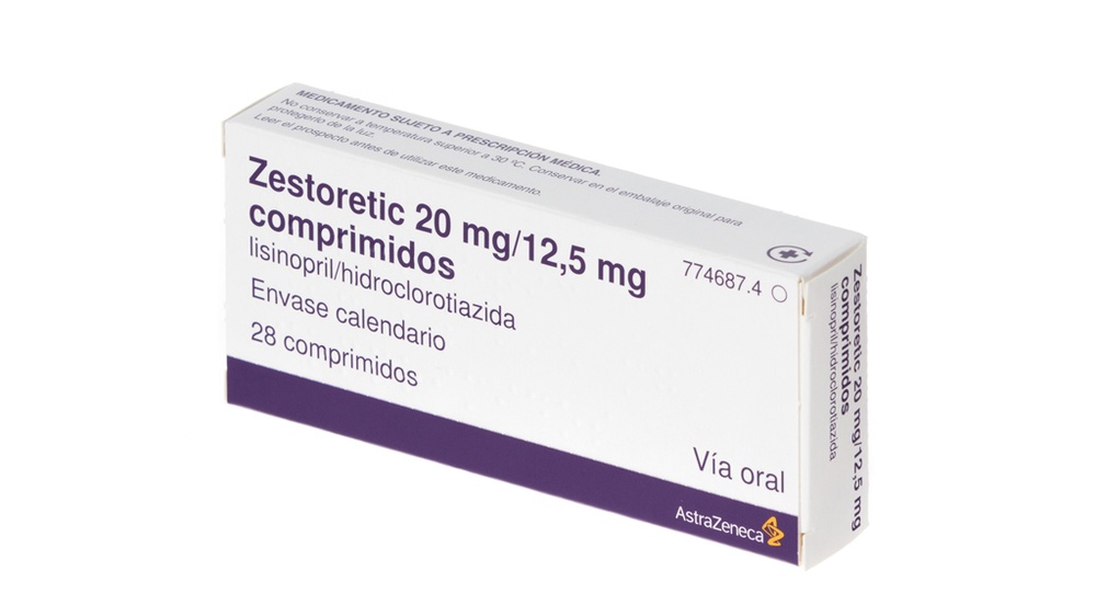 ZESTORETIC 20 mg/12,5 mg COMPRIMIDOS