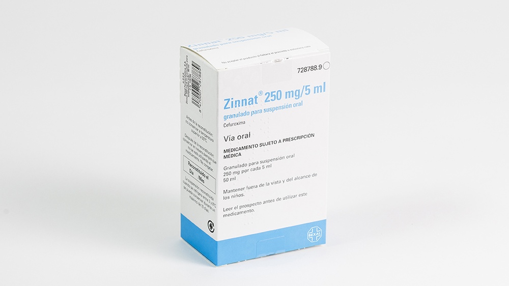 ZINNAT 250 mg/5 ml GRÂNULOS PARA SUSPENSÃO ORAL