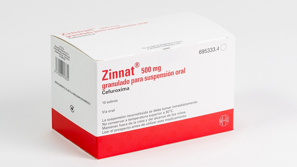 ZINNAT 500 mg GRÂNULOS PARA SUSPENSÃO ORAL