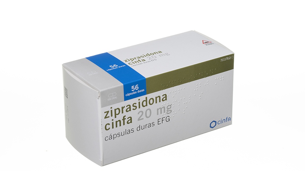 ZIPRASIDONA CINFA 20 mg CÁPSULAS DURAS