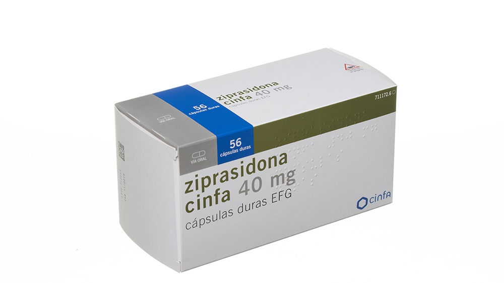 ZIPRASIDONA CINFA 40 mg CÁPSULAS DURAS