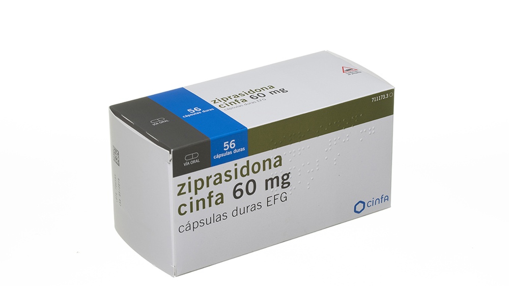 ZIPRASIDONA CINFA 60 mg CÁPSULAS DURAS