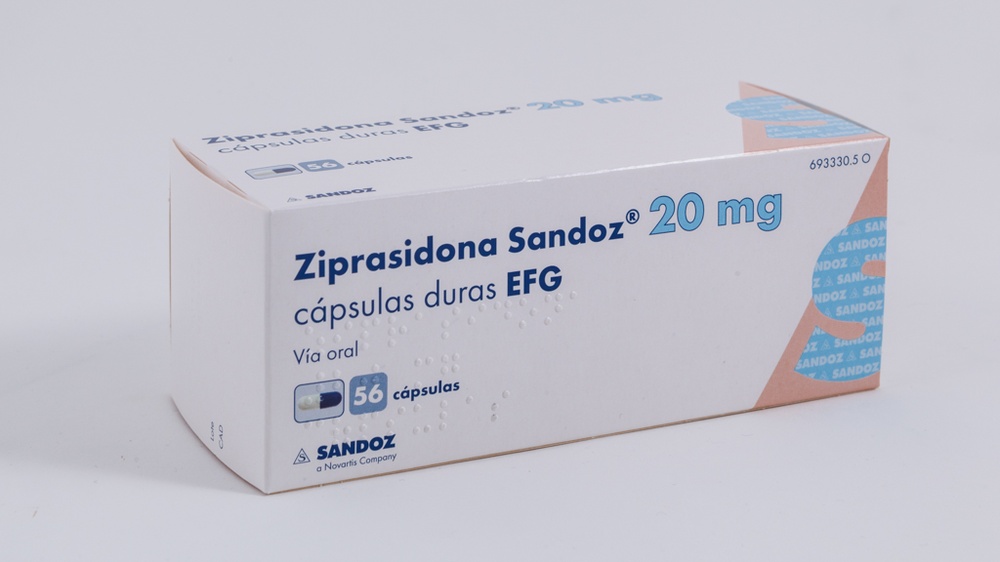ZIPRASIDONA SANDOZ 20 mg CÁPSULAS DURAS