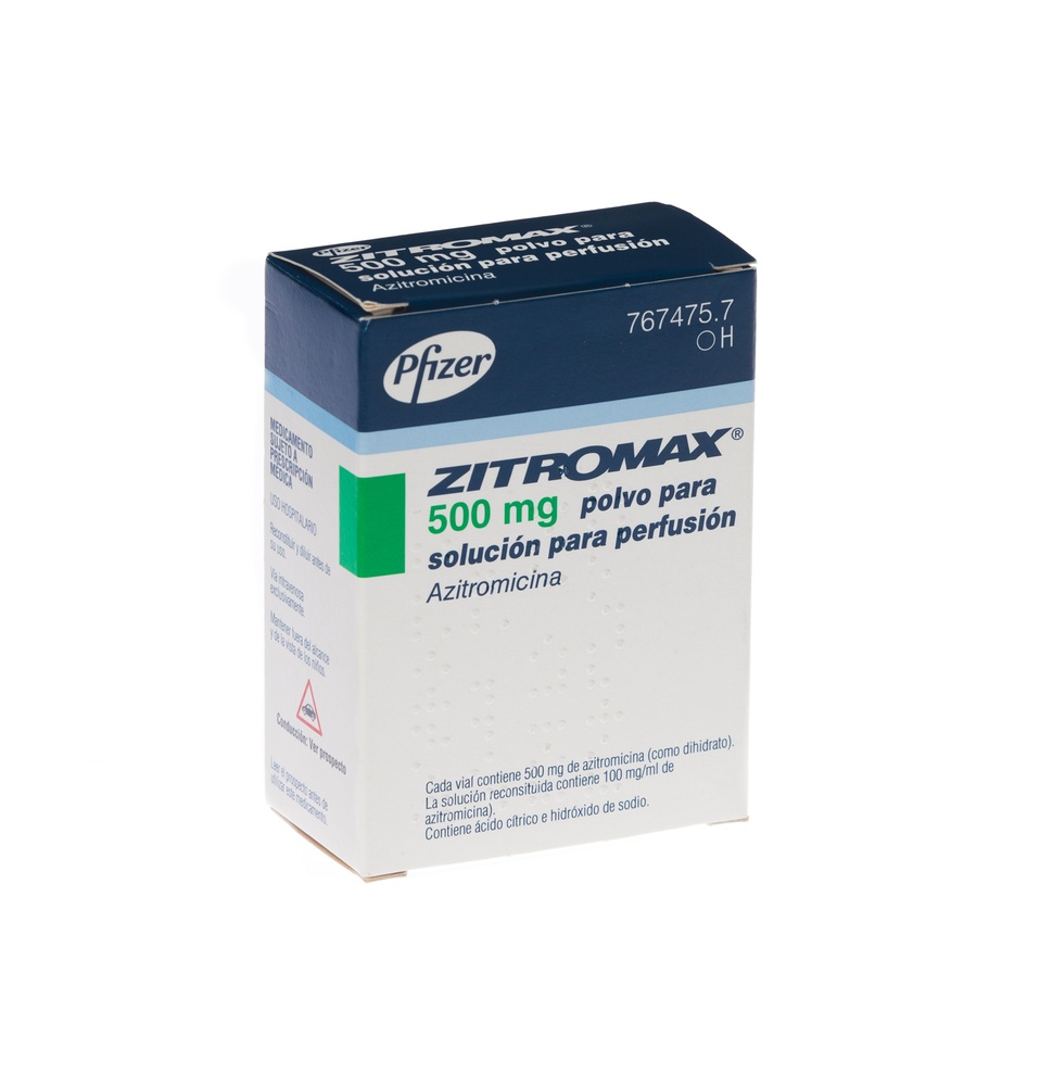 ZITROMAX 500 mg PÓ PARA SOLUÇÃO PARA PERFUSÃO