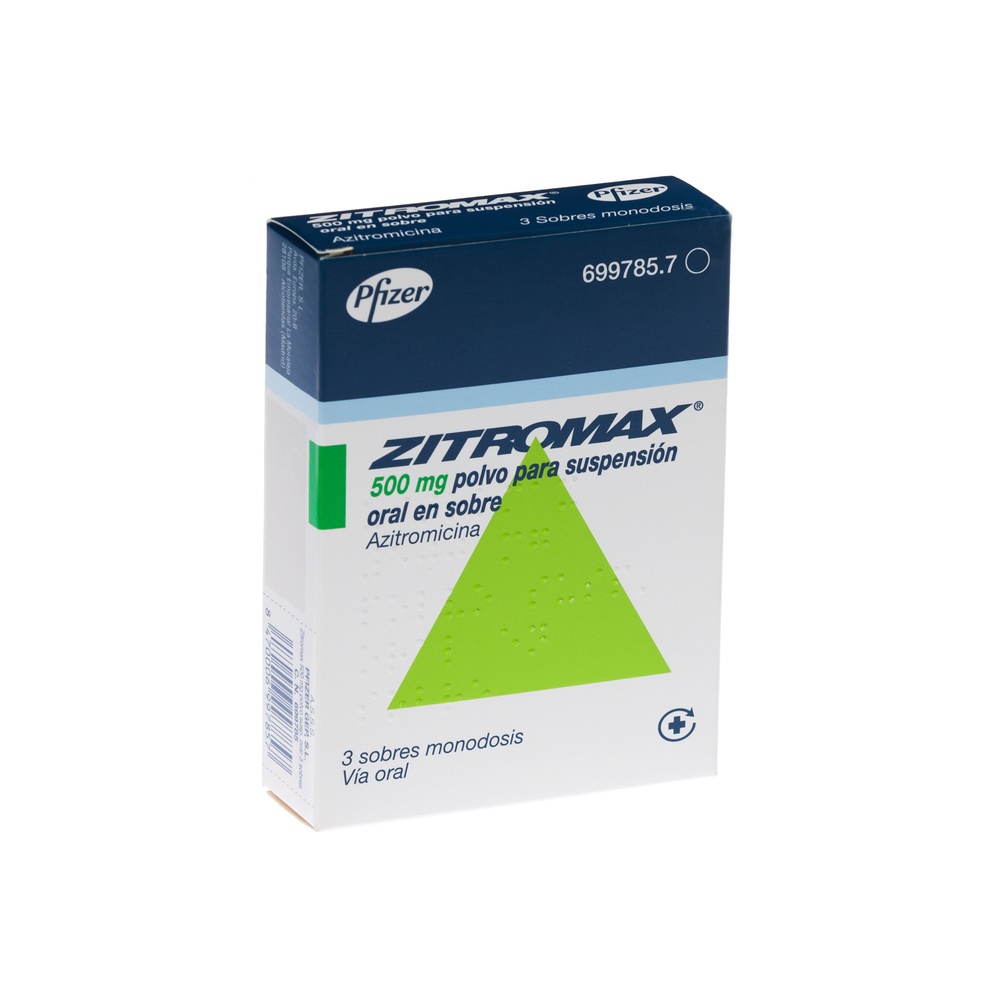 ZITROMAX 500 mg PÓ PARA SUSPENSÃO ORAL EM SAQUETE