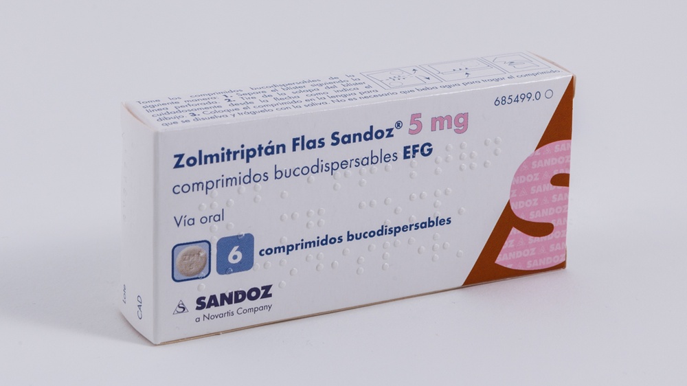 ZOLMITRIPTAN FLAS SANDOZ 5 mg COMPRIMIDOS ORODISPERSÍVEIS