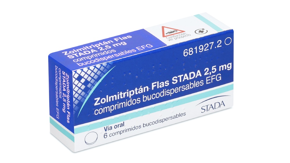 ZOLMITRIPTAN FLAS STADA 2,5 mg COMPRIMIDOS ORODISPERSÍVEIS