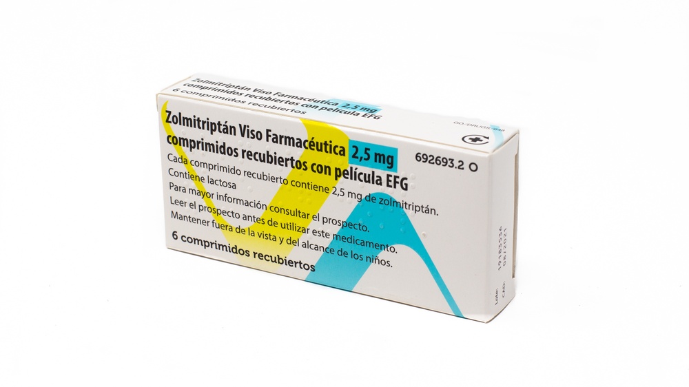 ZOLMITRIPTAN VISO FARMACEUTICA 2,5 mg COMPRIMIDOS REVESTIDOS POR PELÍCULA