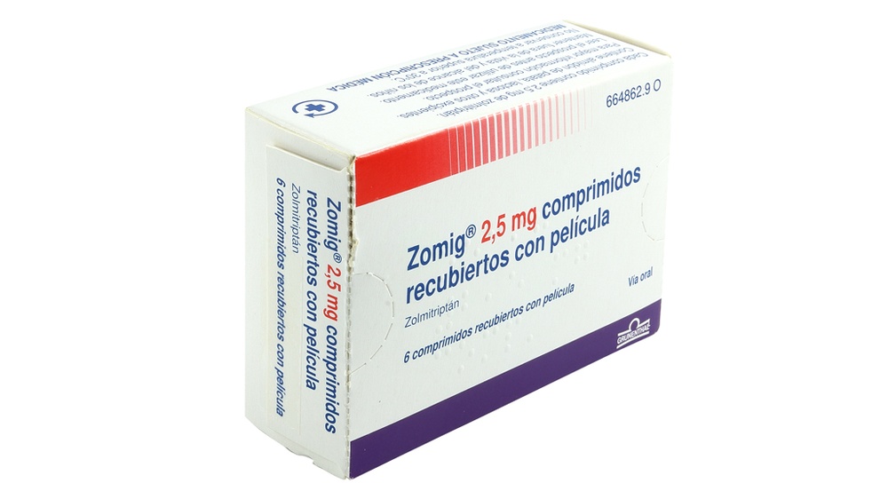 ZOMIG 2,5 mg COMPRIMIDOS REVESTIDOS POR PELÍCULA