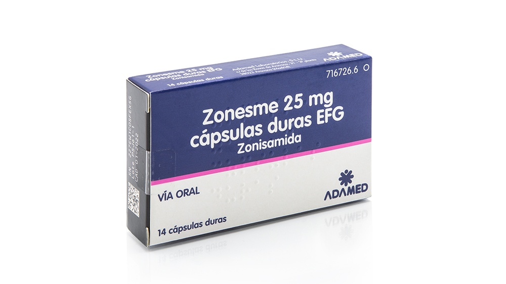 ZONESME 25 mg CÁPSULAS DURAS