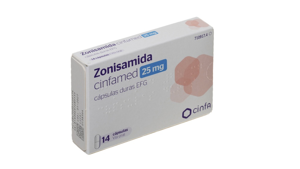 ZONISAMIDA CINFAMED 25 mg CÁPSULAS DURAS