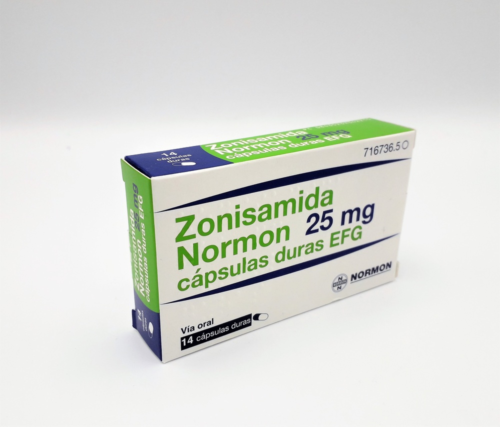 ZONISAMIDA NORMON 25 mg CÁPSULAS DURAS