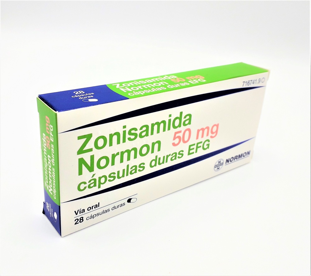 ZONISAMIDA NORMON 50 mg CÁPSULAS DURAS