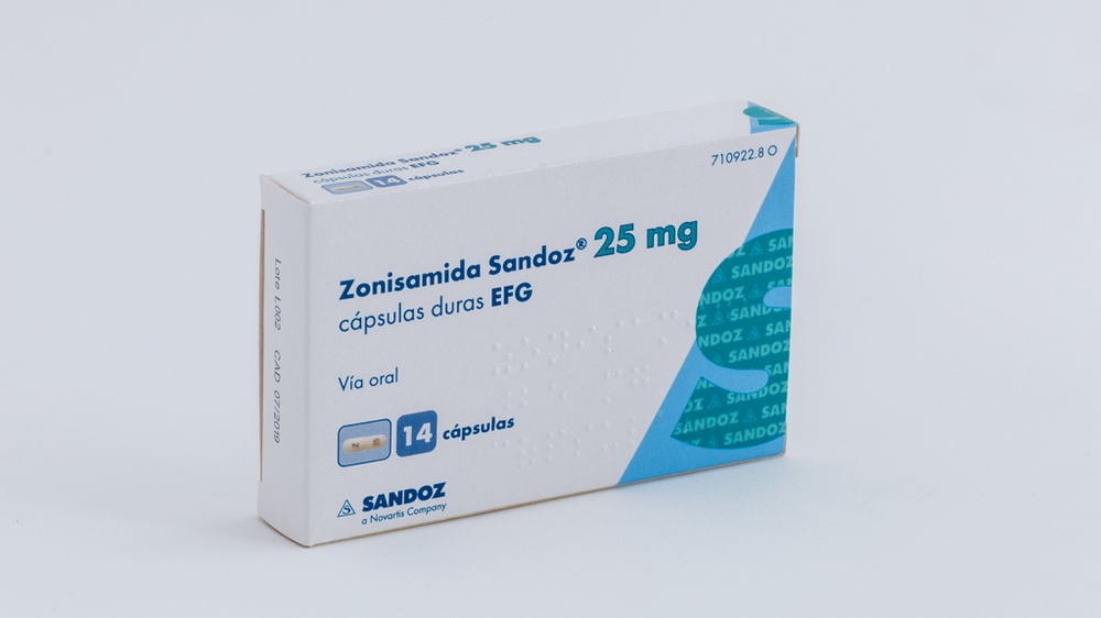 ZONISAMIDA SANDOZ 25 mg CÁPSULAS DURAS