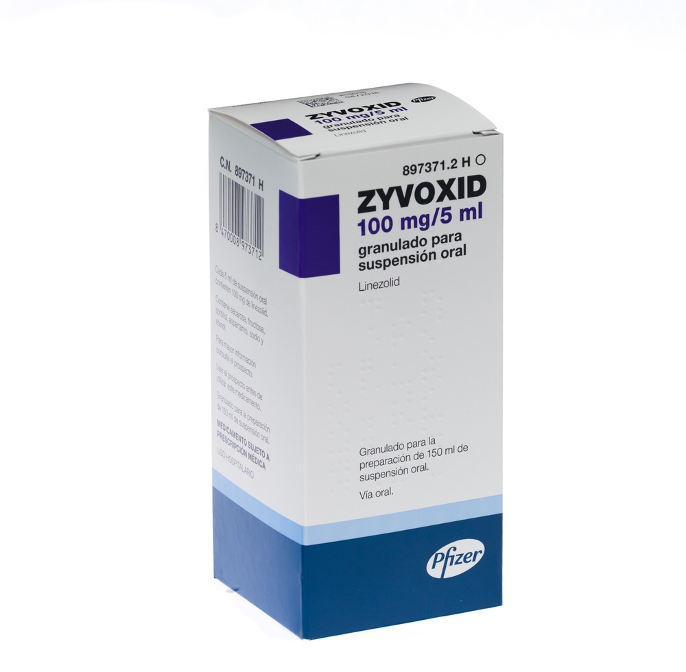 ZYVOXID 100 mg/5 ml GRÂNULOS PARA SUSPENSÃO ORAL