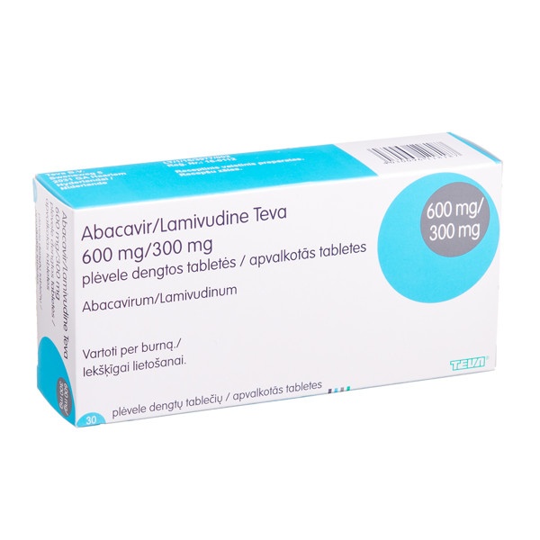 ABACAVIR/LAMIVUDINA TEVA 600 mg/300 mg COMPRIMIDOS REVESTIDOS POR PELÍCULA