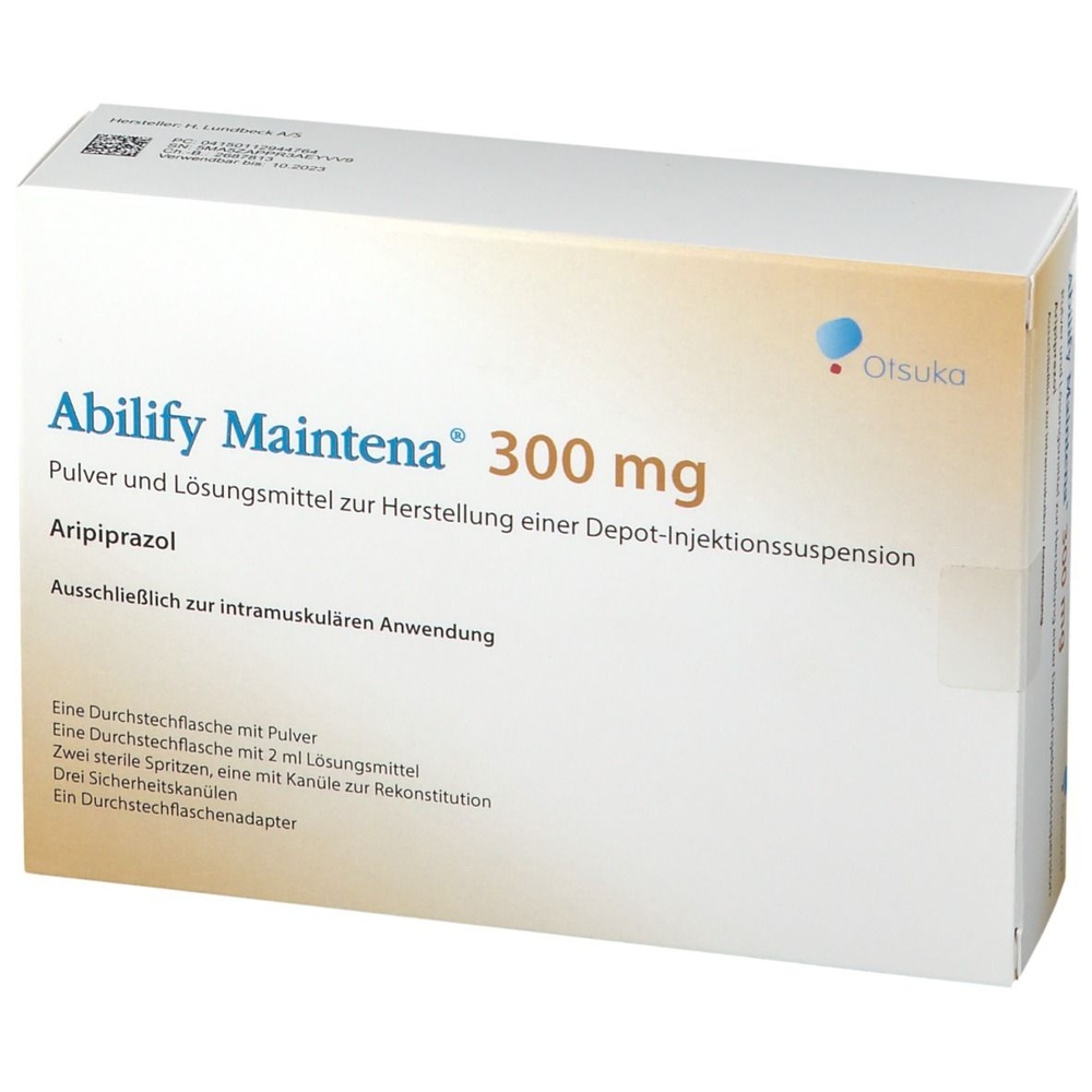 ABILIFY MAINTENA 300 mg PÓ E DILUENTE PARA SUSPENSÃO INJETÁVEL DE LIBERTAÇÃO PROLONGADA