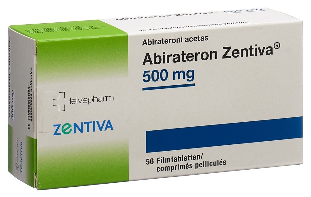 ABIRATERONA ZENTIVA 500 MG COMPRIMIDOS REVESTIDOS POR PELÍCULA