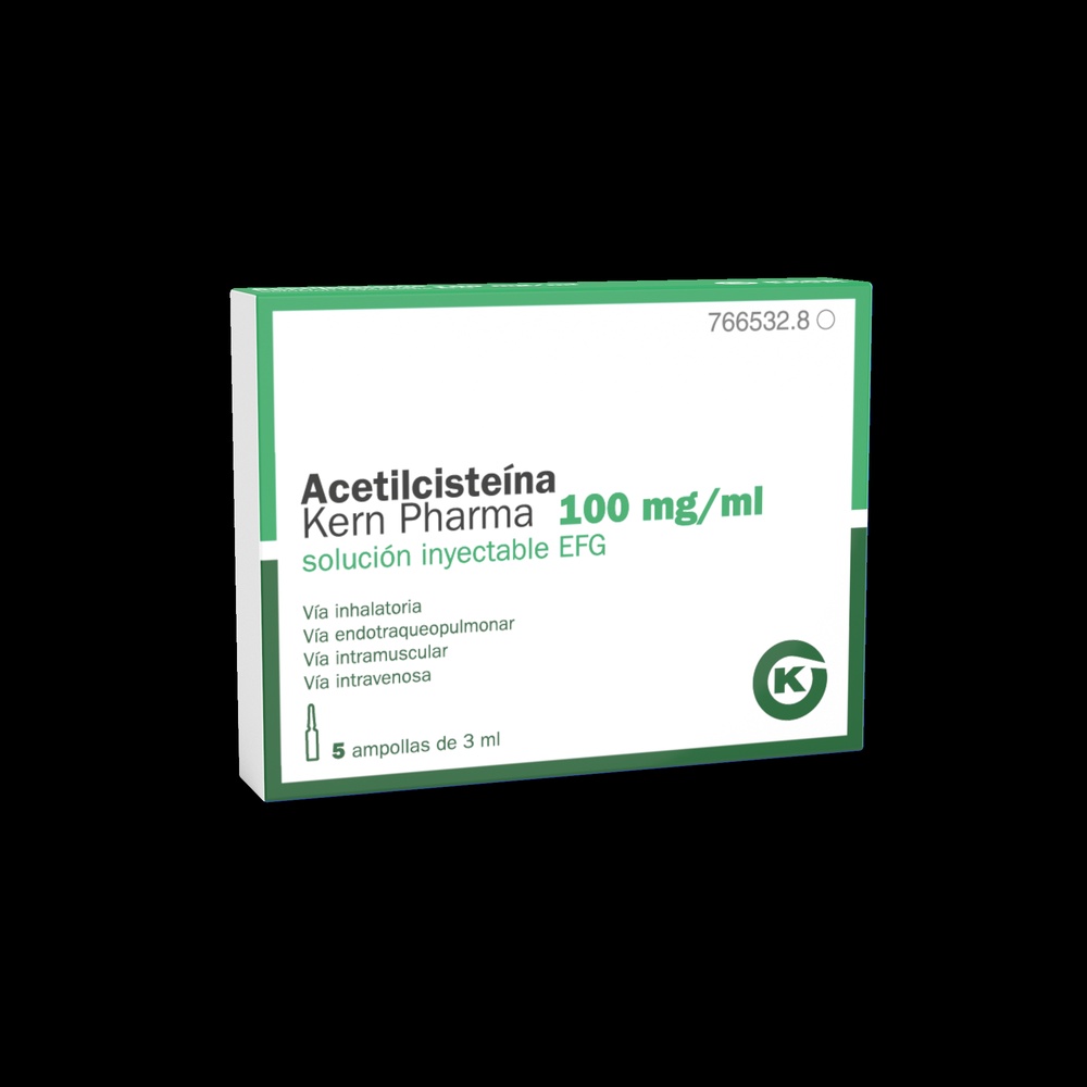 Acetilcisteína Kern Pharma 100 mg/ml Solução Injectável