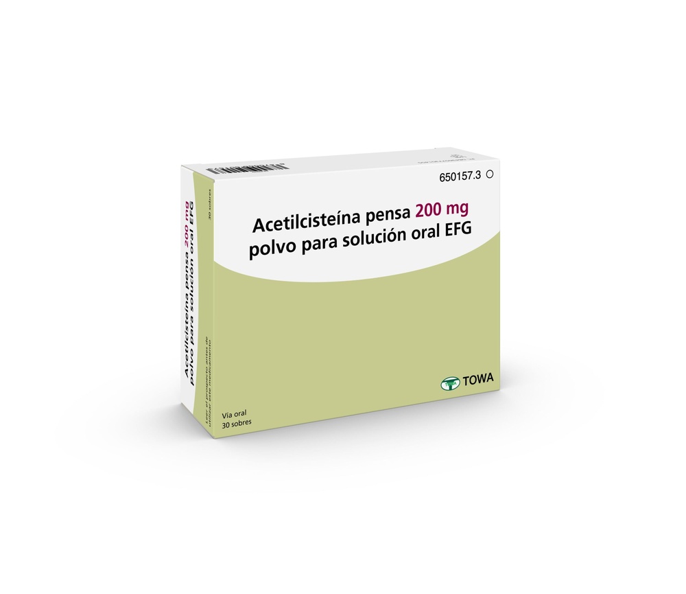 Acetilcisteína Pensa 200 mg Pó para Solução Oral