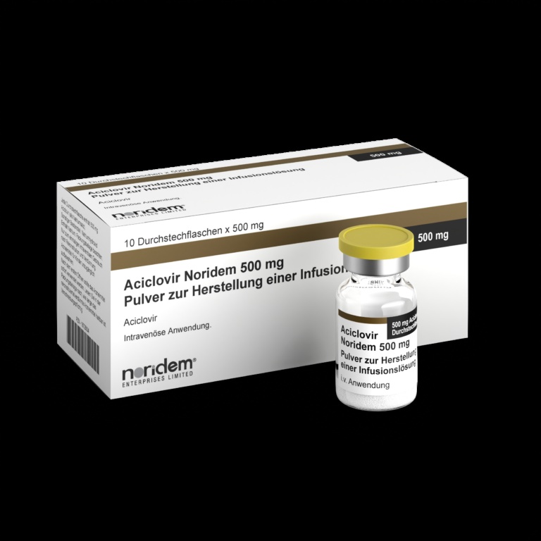ACICLOVIR NORIDEM 500 MG PÓ PARA SOLUÇÃO PARA PERFUSÃO