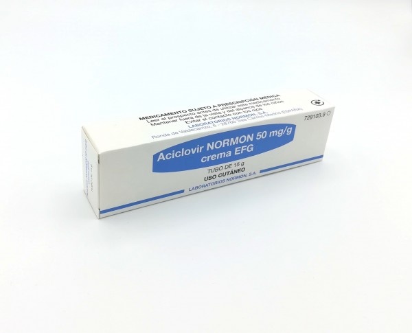 ACICLOVIR NORMON 50 mg/g CREME