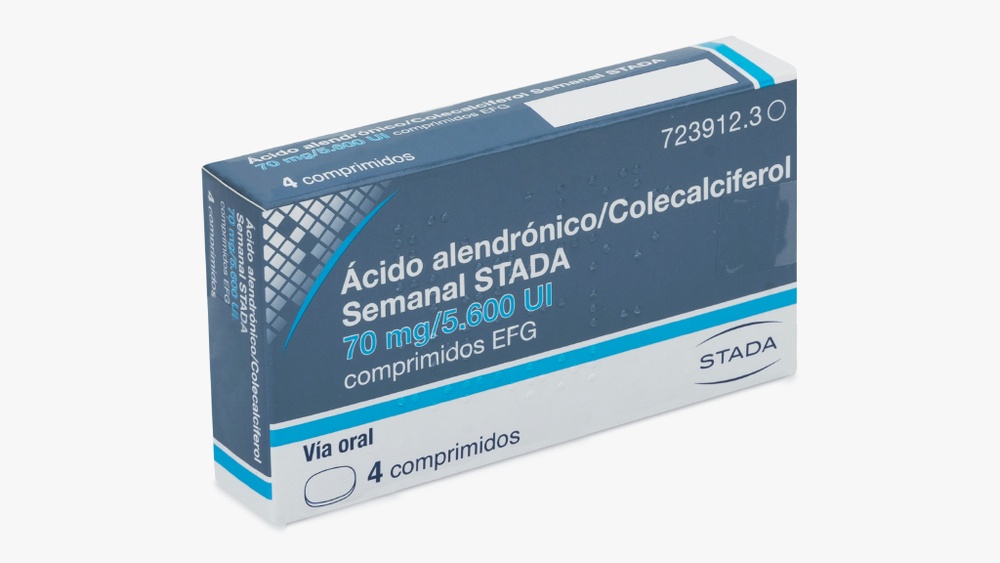 ÁCIDO ALENDRÓNICO/COLECALCIFEROL SEMANAL HEMONY 70 mg/5600 UI COMPRIMIDOS