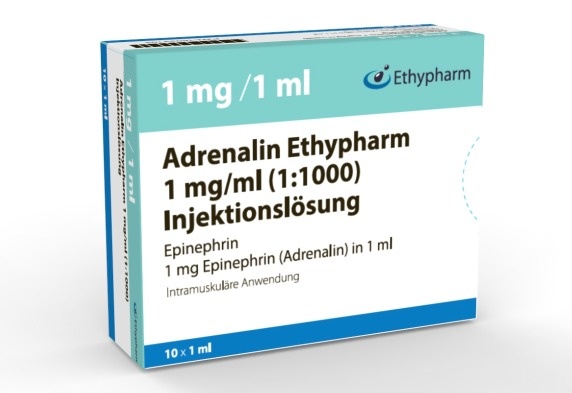 ADRENALINA ETHYPHARM 1 mg/mL SOLUÇÃO INJETÁVEL