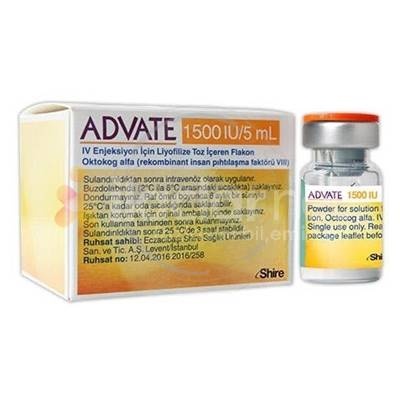 ADVATE 1500 UI PÓ E SOLVENTE PARA SOLUÇÃO INJETÁVEL