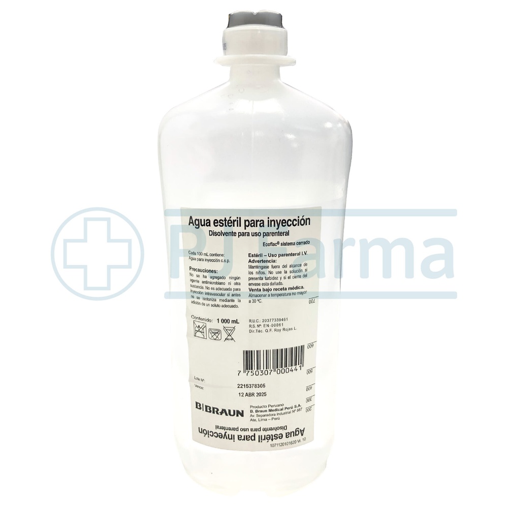 ÁGUA PARA PREPARAÇÕES INJETÁVEIS SERRA SOLVENTE PARA USO PARENTERAL