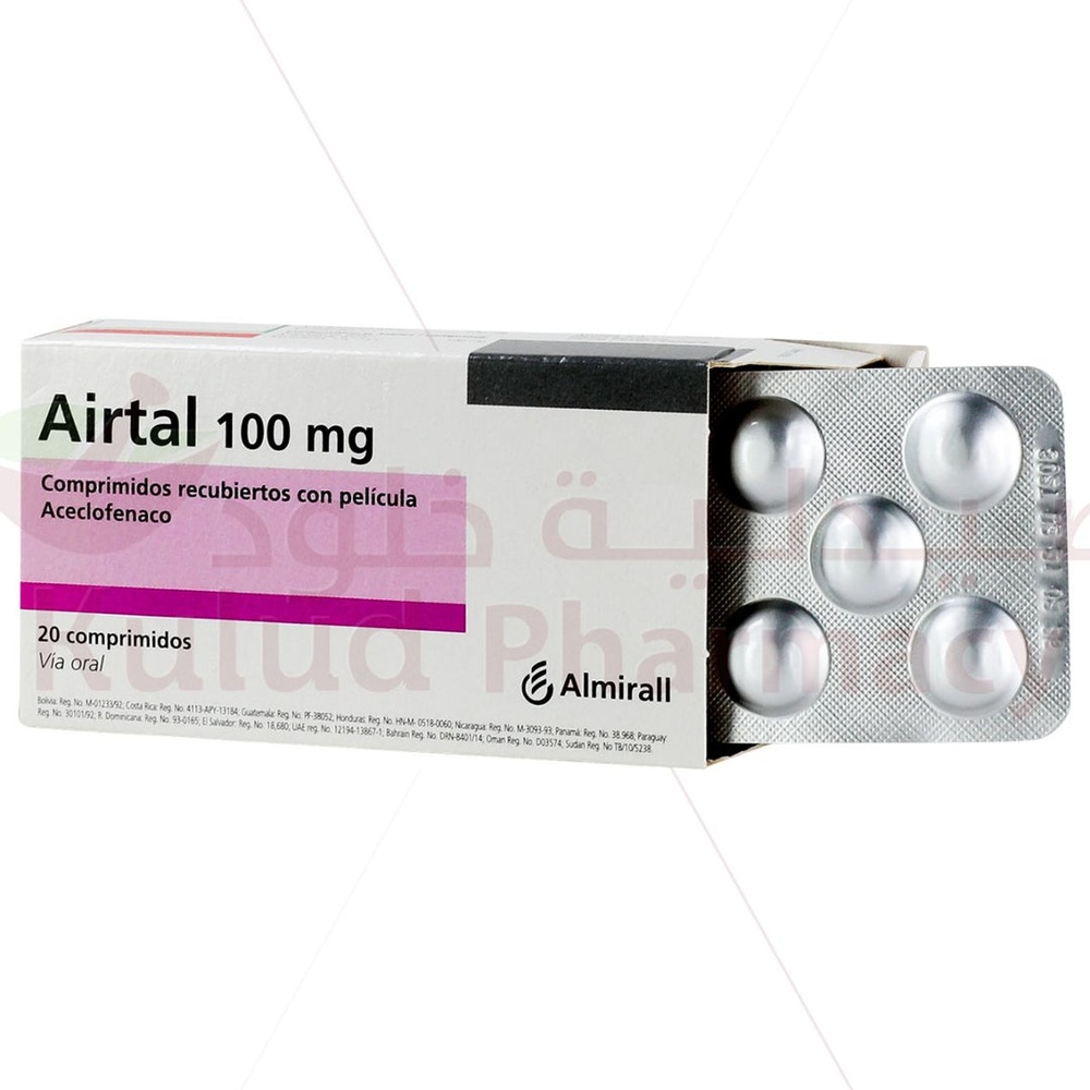 AIRTAL 100 mg COMPRIMIDOS REVESTIDOS POR PELÍCULA