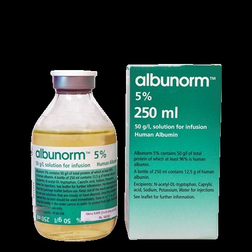 ALBUNORM 5%, 50 g/l SOLUÇÃO PARA PERFUSÃO