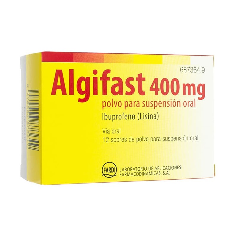 ALGIFAST 400 mg PÓ PARA SUSPENSÃO ORAL