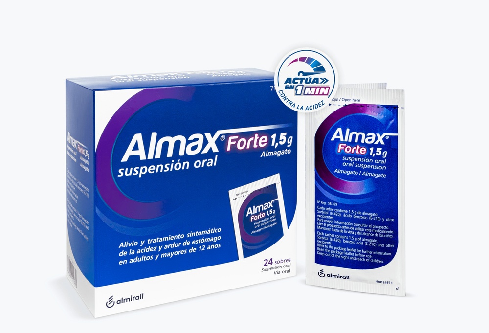 ALMAX FORTE 1,5 g SUSPENSÃO ORAL