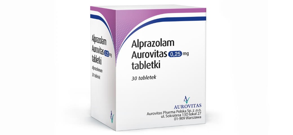 ALPRAZOLAM AUROVITAS 0,25 mg COMPRIMIDOS