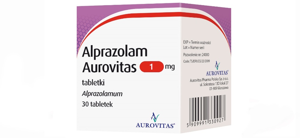 ALPRAZOLAM AUROVITAS 1 mg COMPRIMIDOS